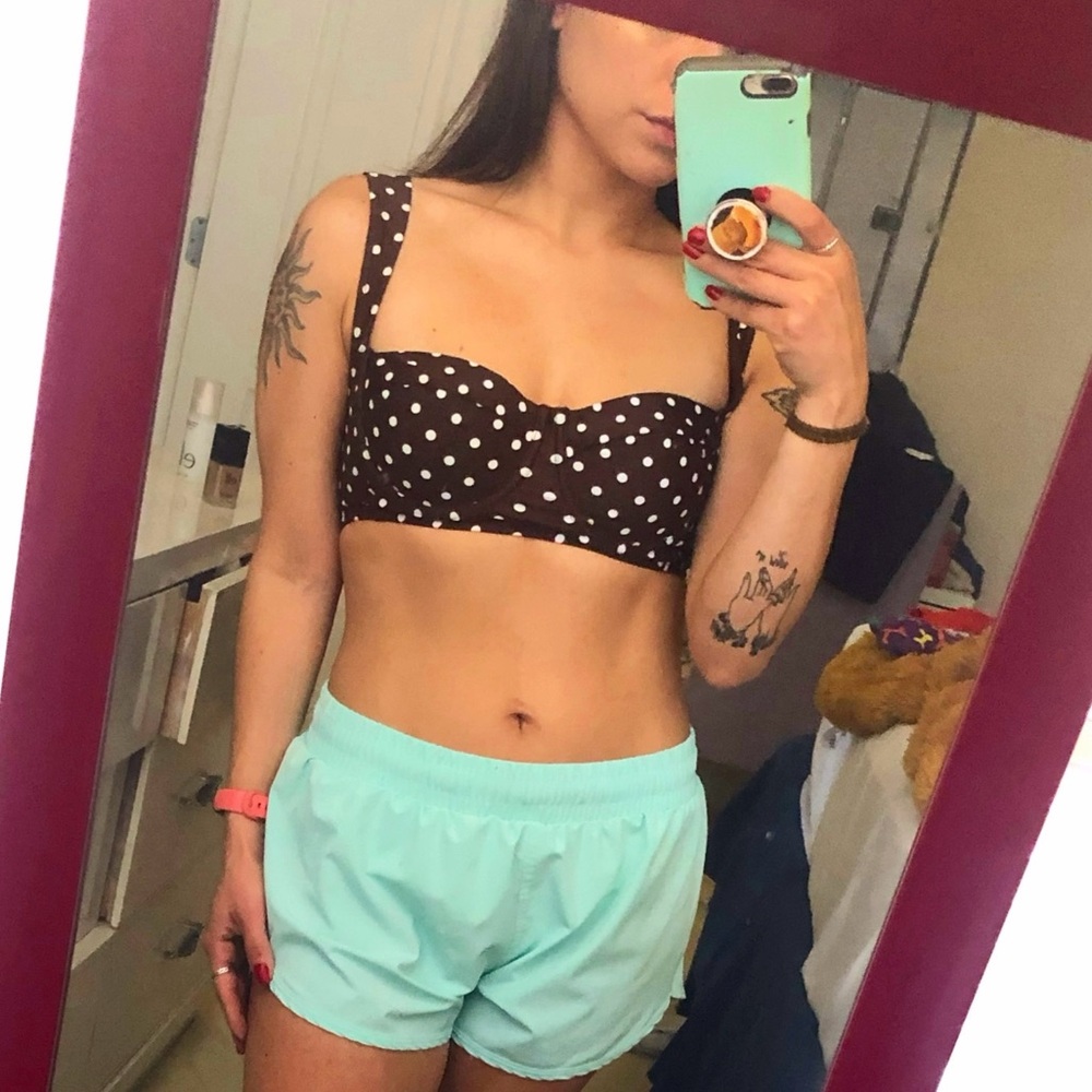 NWT Balconette Polka Dot Swimsuit Top